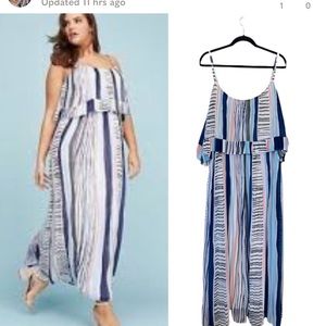 Lane Bryant Two Layered Striped Maxi Dress 18/20